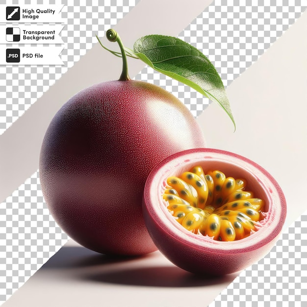 Fruit de la passion PSD sur fond transparent