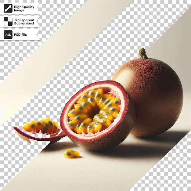 Fruit de la passion PSD sur fond transparent