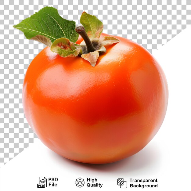 PSD fruit de persimmon isolé sur un fond transparent avec un fichier png