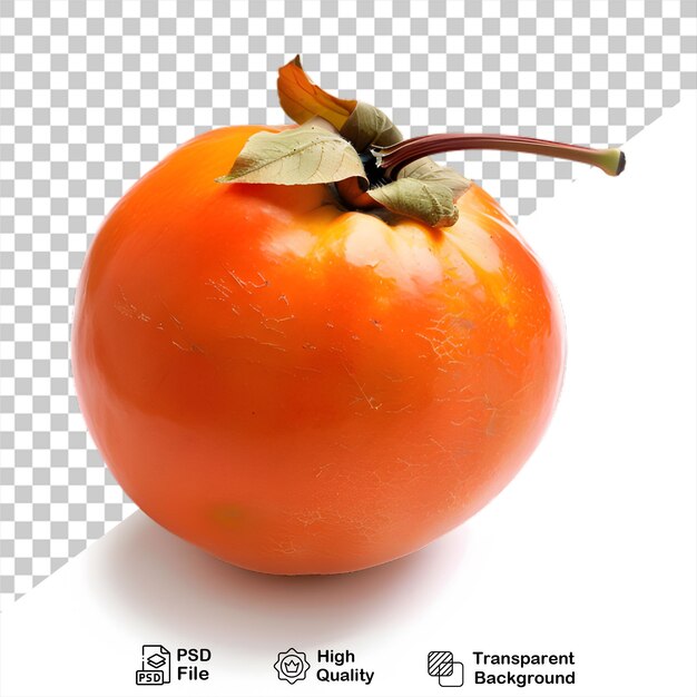 PSD fruit de persimmon isolé sur un fond transparent avec un fichier png