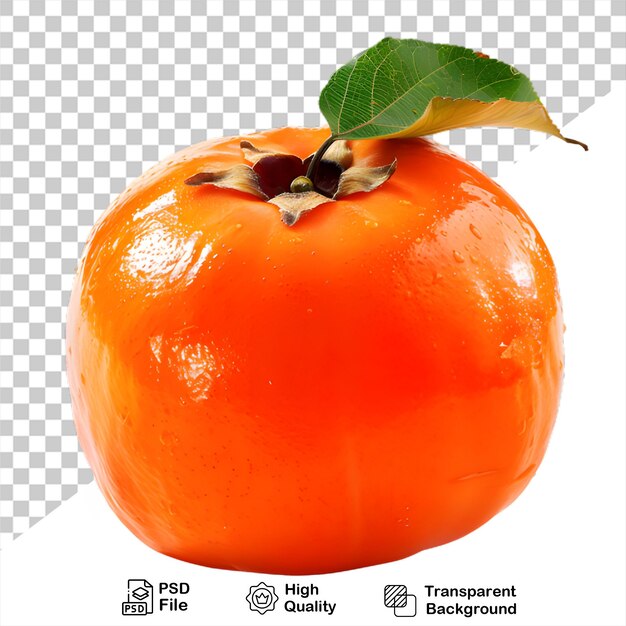 PSD fruit de persimmon isolé sur un fond transparent avec un fichier png