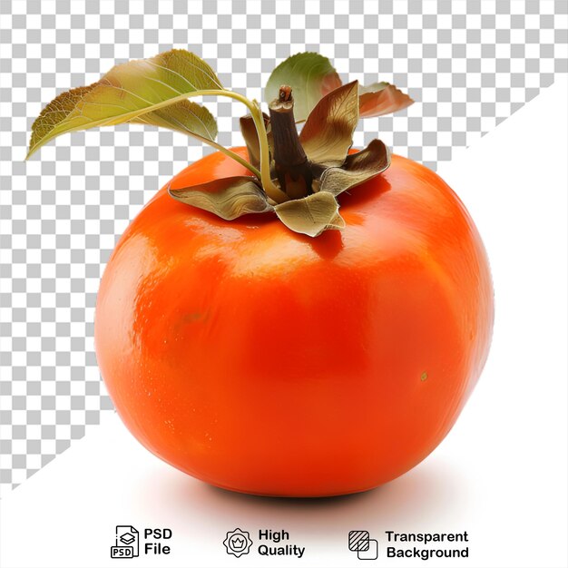 PSD fruit de persimmon isolé sur un fond transparent avec un fichier png