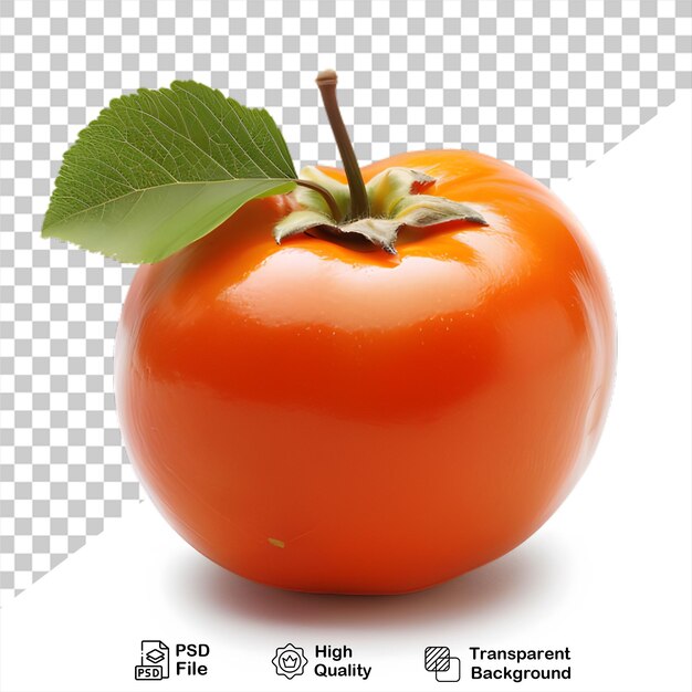 PSD fruit de persimmon isolé sur un fond transparent avec un fichier png