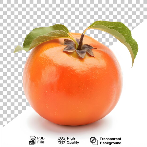 PSD fruit de persimmon isolé sur un fond transparent avec un fichier png