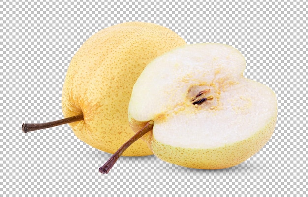 PSD fruit de poire isolé sur couche alpha