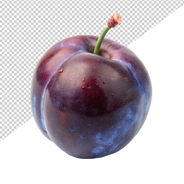 PSD fruit de prune sur fond transparent