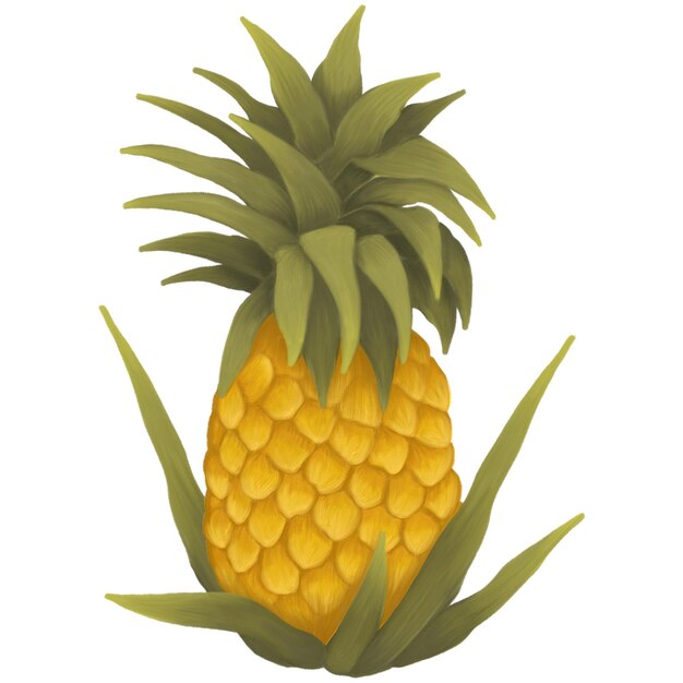 PSD fruits d'ananas