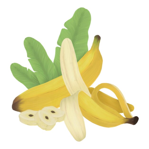 PSD fruits de la banane