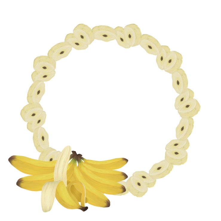 PSD fruits de la banane