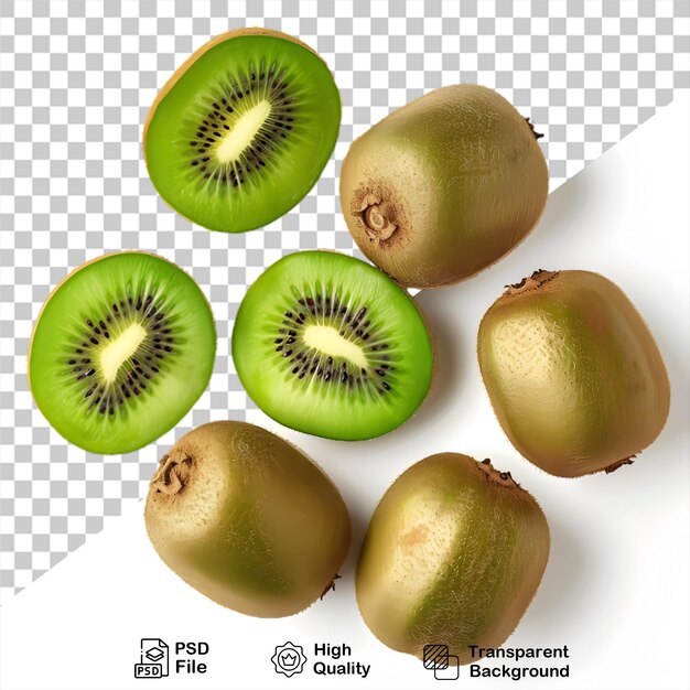 Fruits De Kiwi Frais Isolés Sur Un Fond Transparent