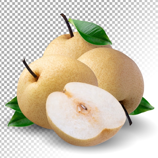 Fruta de pêra chinesa isolada