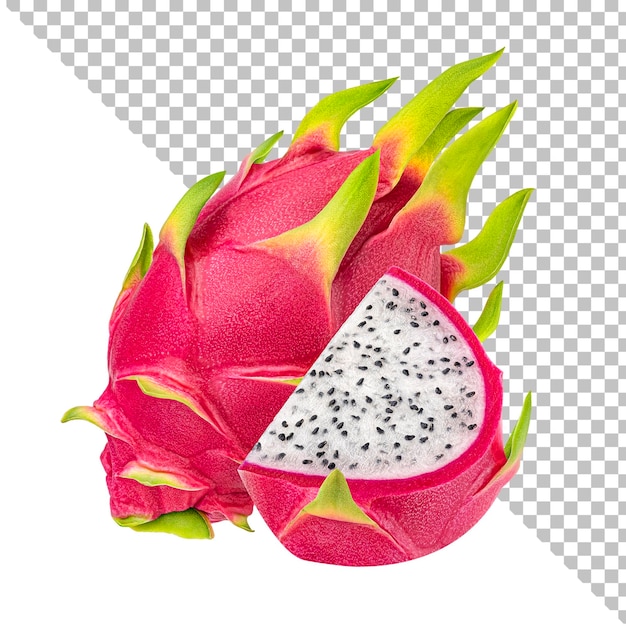 PSD fruta del dragón, pitaya aislado