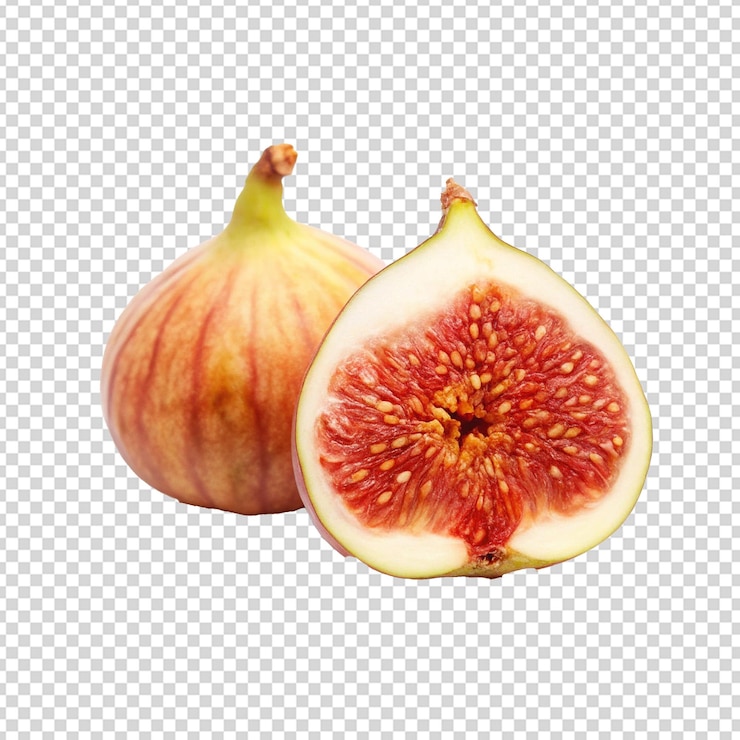 PSD fruta de higuera png aislada sobre un fondo transparente