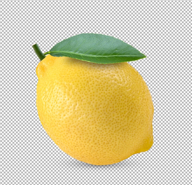 PSD fruta de limón aislada