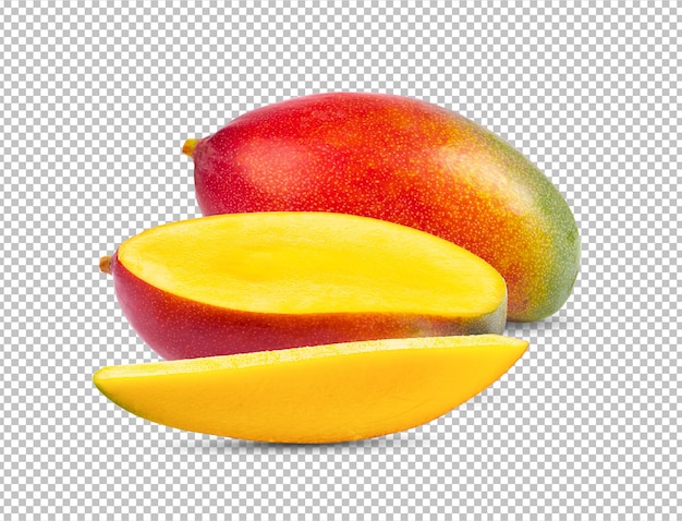PSD fruta de mango aislada en capa alfa