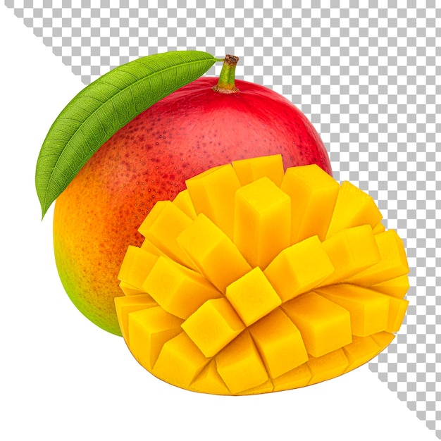 PSD fruta de mango aislado