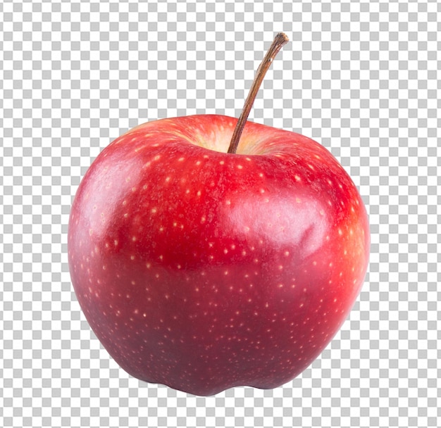 Fruta de manzana roja con fondo transparente png