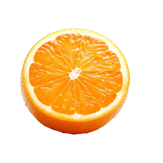 PSD fruta naranja aislada sobre fondo blanco de alta resolución