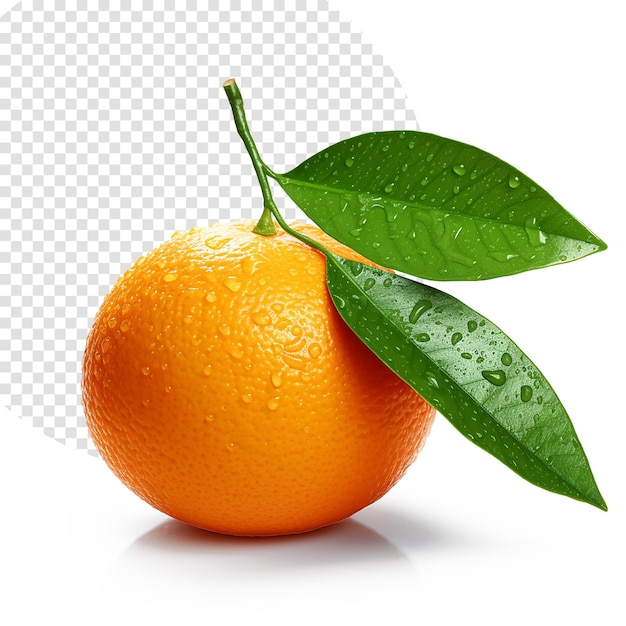 PSD fruta naranja sobre blanco