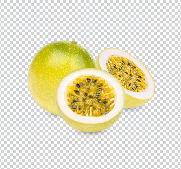 Fruta de la pasión Passiflora edulis aislado PSD Premium