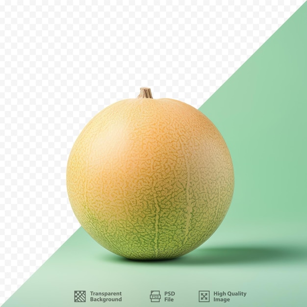 PSD una fruta que está en un fondo verde con una imagen de una fruta.