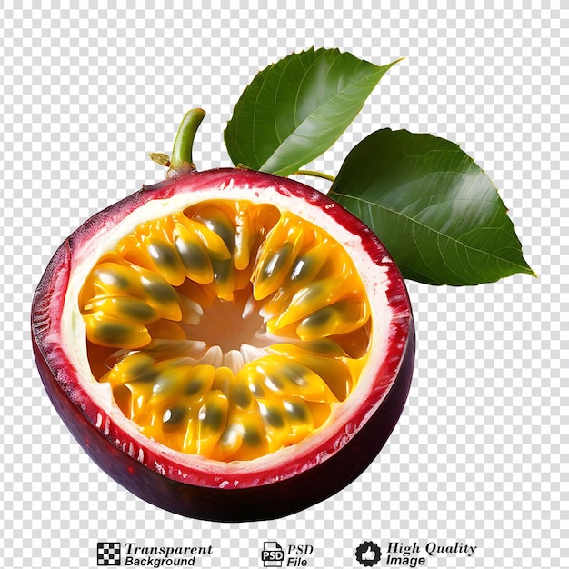 PSD frutas da paixão isoladas sobre um fundo transparente