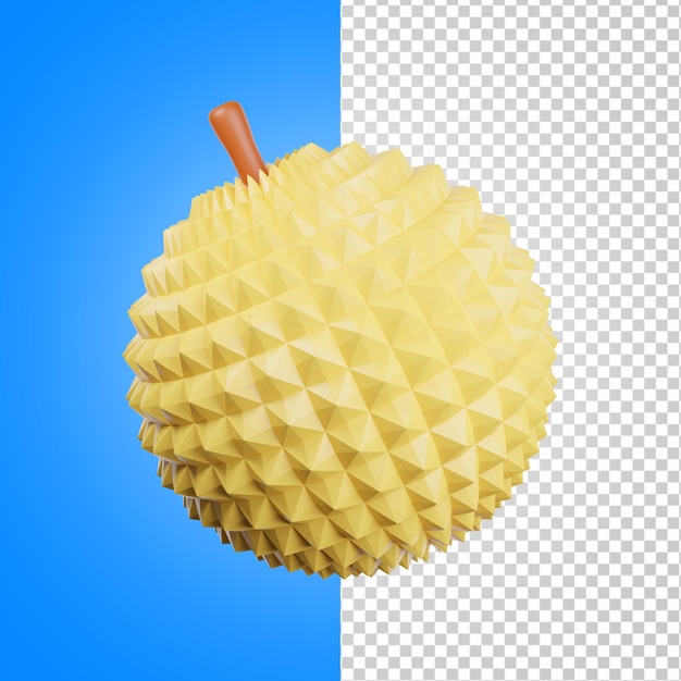 PSD frutas durian 3d