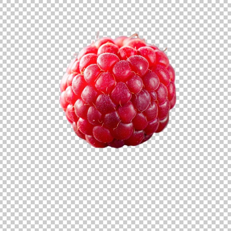 PSD frutas de frambuesa aisladas sobre un fondo transparente