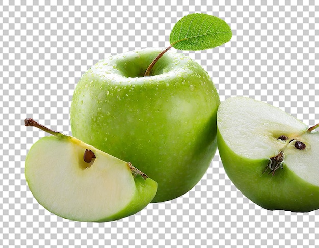 frutas de manzana verde