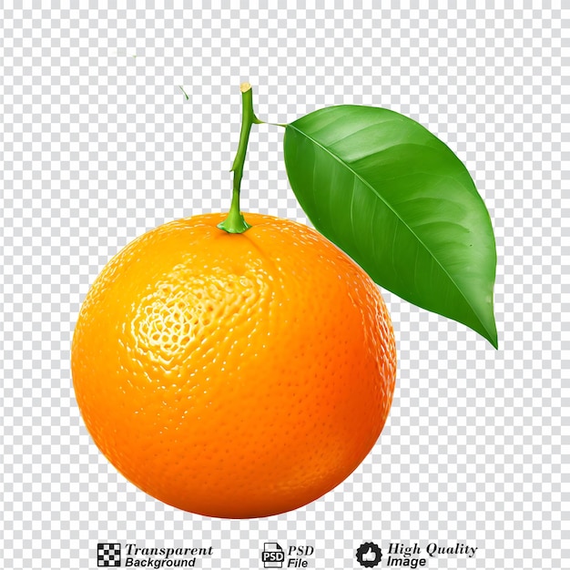 Frutas de naranja aisladas sobre un fondo transparente