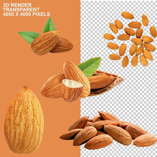 PSD frutas secas nueces avellana nueces mixtas caju frutas secas comida variada cacahuete png.