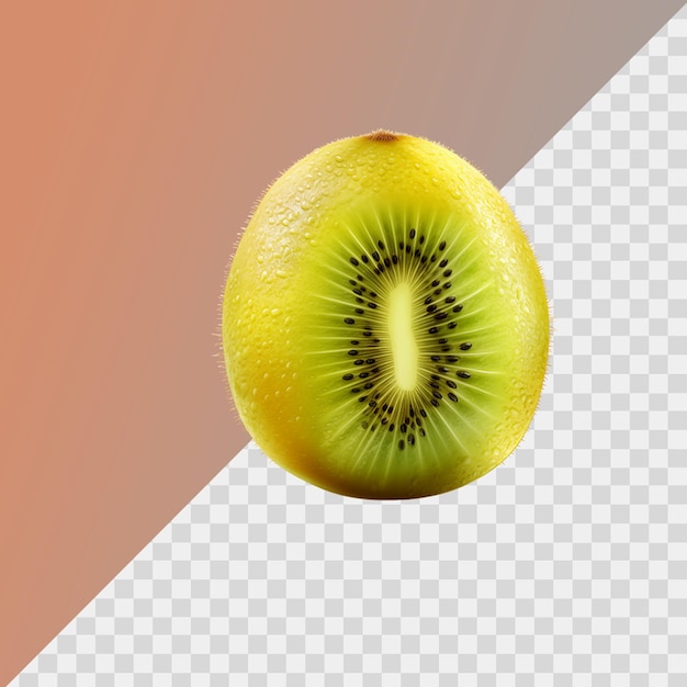 Fruto de kiwi isolado sobre um fundo transparente