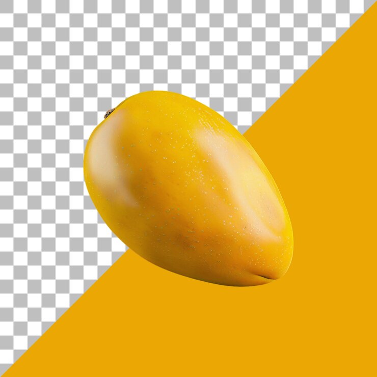 PSD fruto de mango aislado sobre un fondo transparente