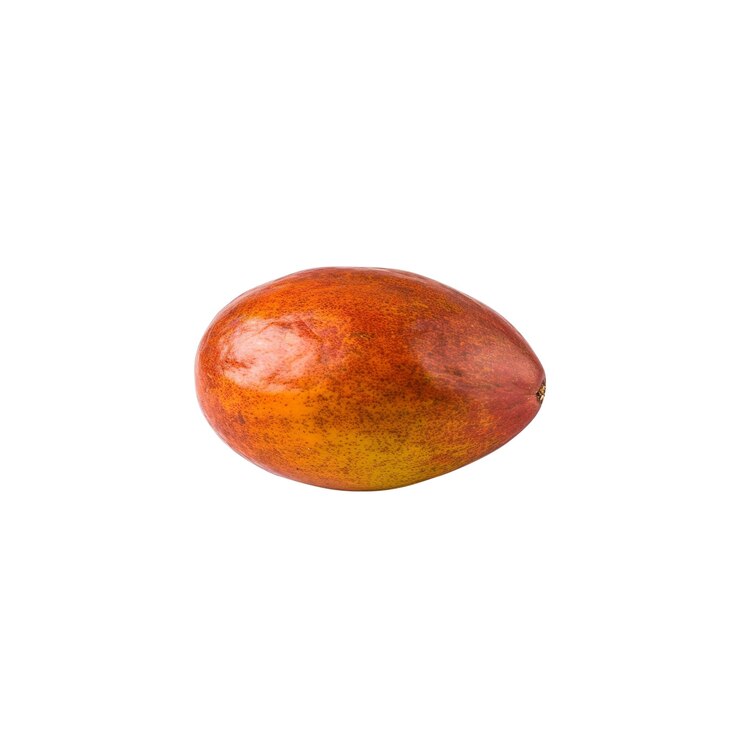 PSD fruto de mango maduro aislado sobre un fondo blanco