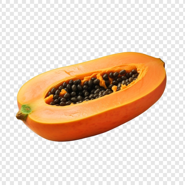 PSD fruto de la papaya aislado sobre un fondo transparente