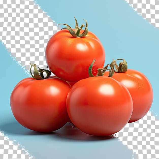 PSD frutos de tomate isolados em fundo transparente