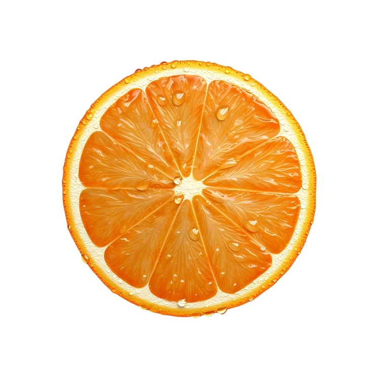 PSD frutta arancione isolato su sfondo bianco ad alta risoluzione