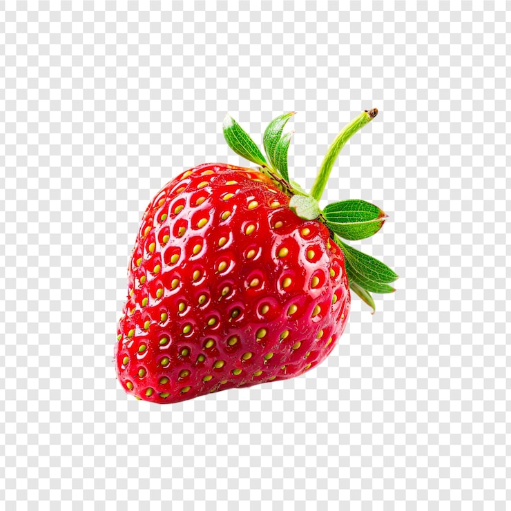 PSD frutta di fragola isolata su uno sfondo trasparente