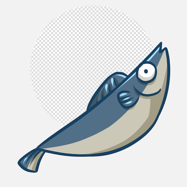 frutti di mare. pesce fresco, illustrazione del fumetto