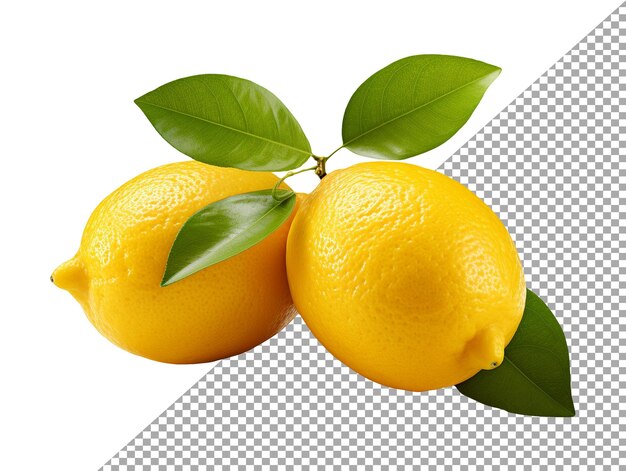 Frutto di limone con sfondo trasparente