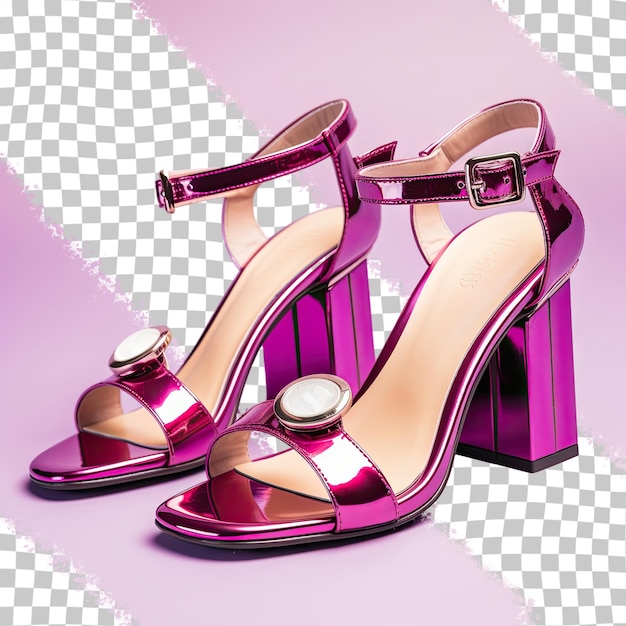 PSD fuchsia-sandalen, schicke frauenschuhe