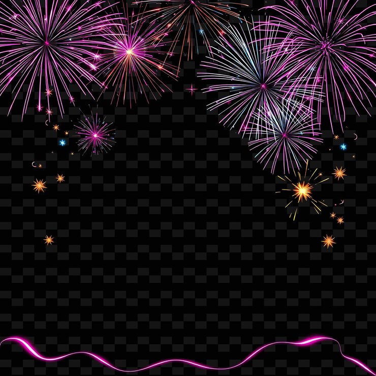 PSD fuegos artificiales para las fiestas del año