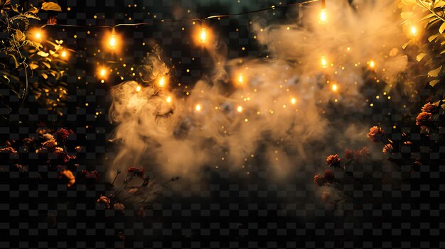 Fuegos artificiales con un fondo oscuro y un lugar para el texto