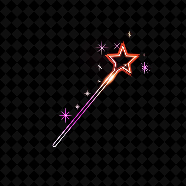 PSD un fuegos artificiales rosado con una estrella en la parte superior