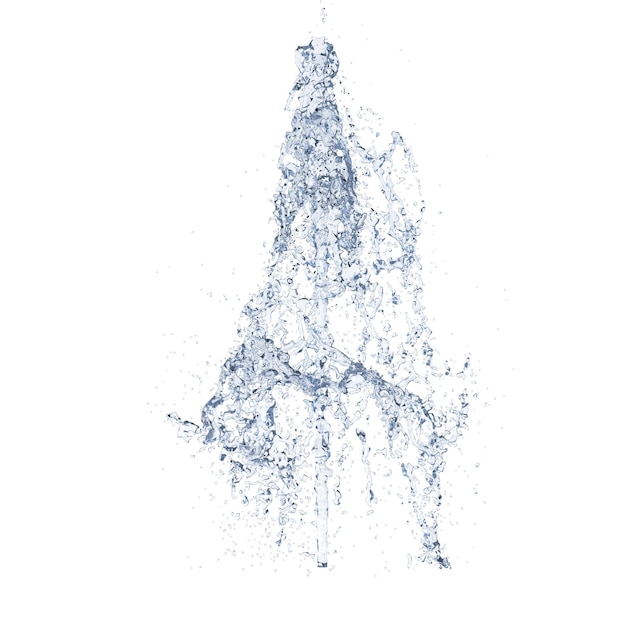 fuente, aislado, fondo transparente, 3d, interpretación