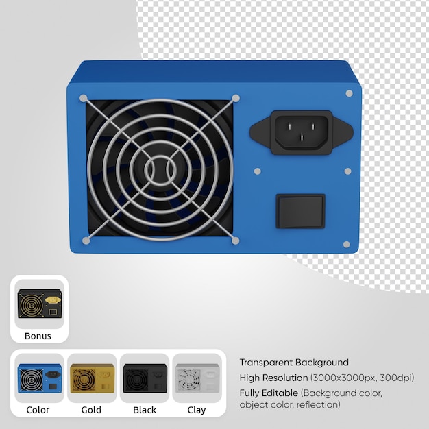 Fuente de alimentación 3d