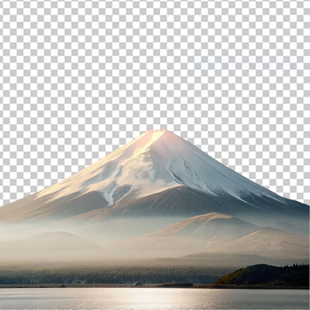 PSD fuji-berg mit blauem himmel japan