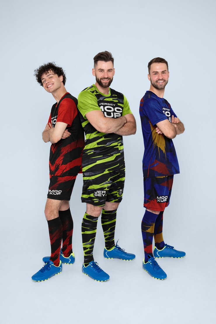 PSD full shot squadra di calcio maschile