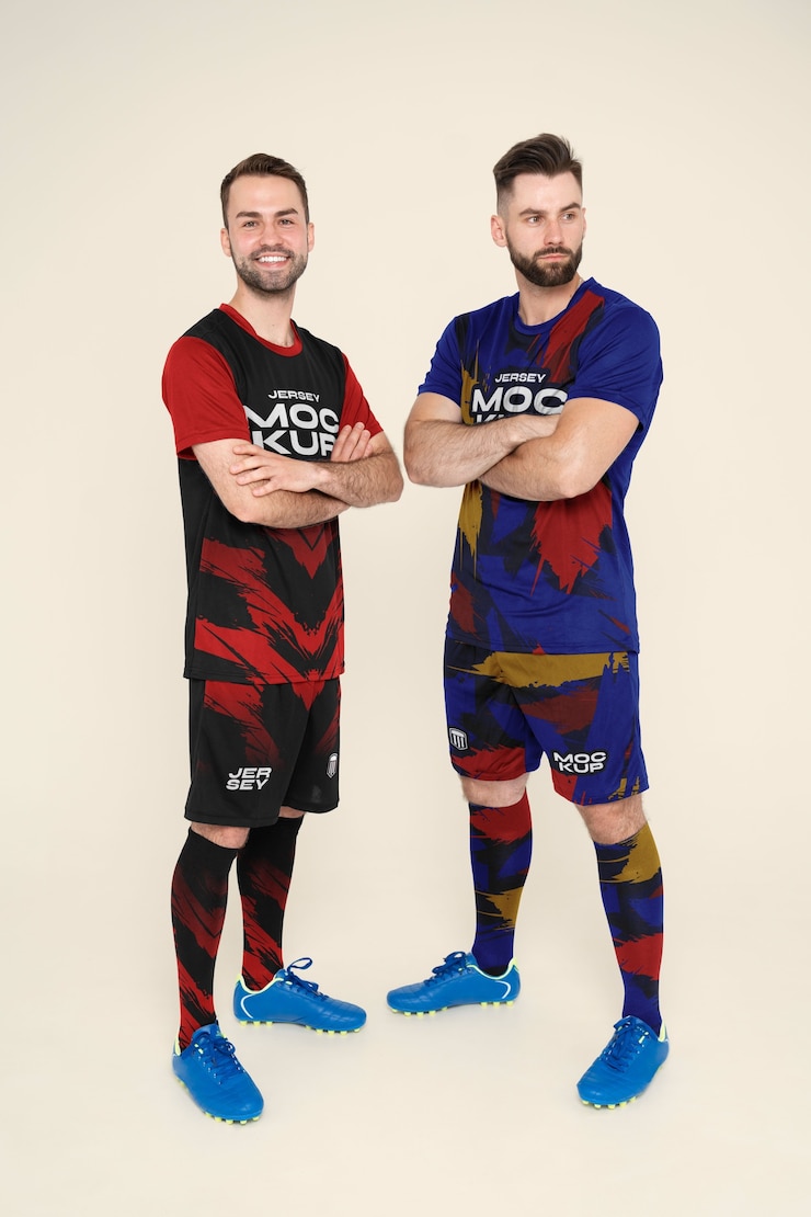 PSD full shot squadra di calcio maschile