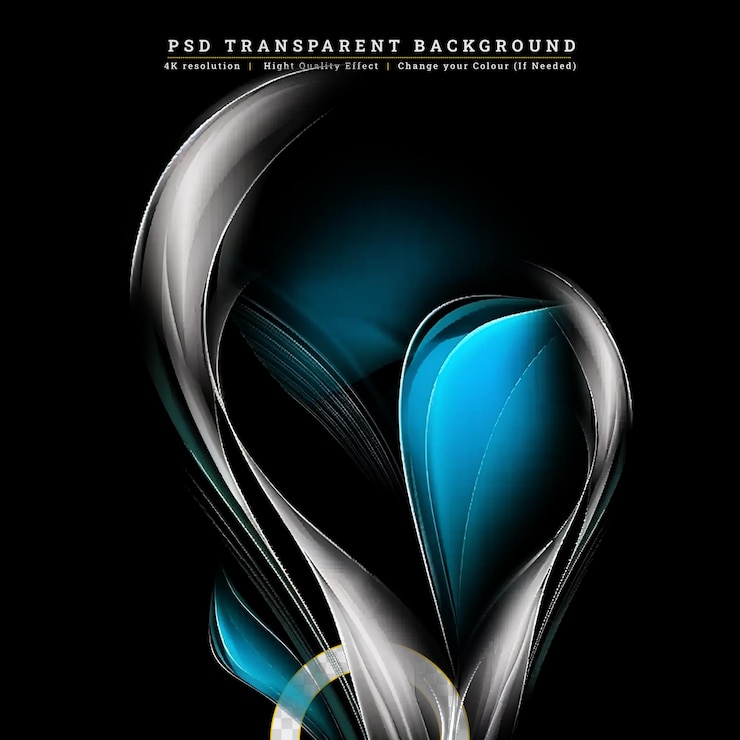 PSD fuma el incienso azul sobre un fondo transparente